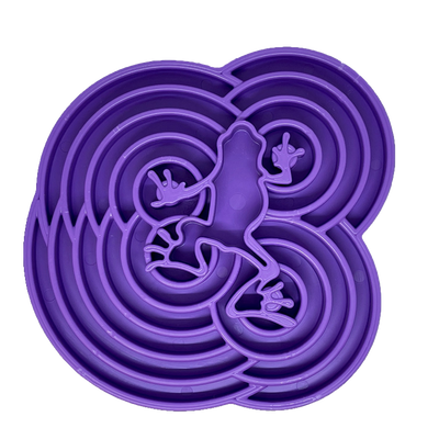Water Frog eTray Slow Feeder Dog Bowl | eTray Enrichment Tray | USA Made Purple Water Frog etray ETRAY SodaPup/True Dogs, LLC