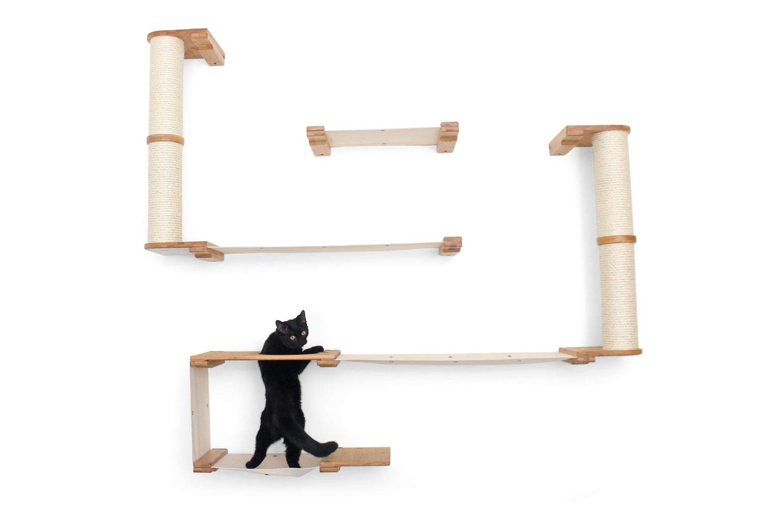 The Roman - A Wall Mounted Cat Scratcher Tree Cat Condo Catastrophic Creations