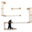 The Roman - A Wall Mounted Cat Scratcher Tree Cat Condo Catastrophic Creations