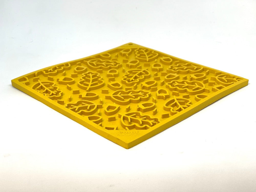 Autumn eMat - Enrichment Lick Mat For Dogs and Cats| Fall Leaves Design | SodaPup EMAT SodaPup/True Dogs, LLC