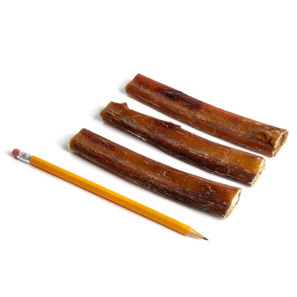 Bully Sticks 6" - THICK | Very Low Odor | Pack of 5 | Grass-fed/Free-range