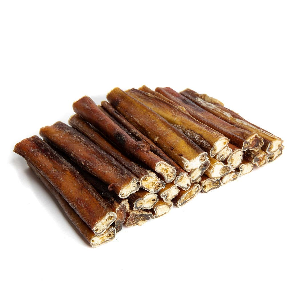 Bully Sticks 6" - THICK | Very Low Odor | Pack of 5 | Grass-fed/Free-range