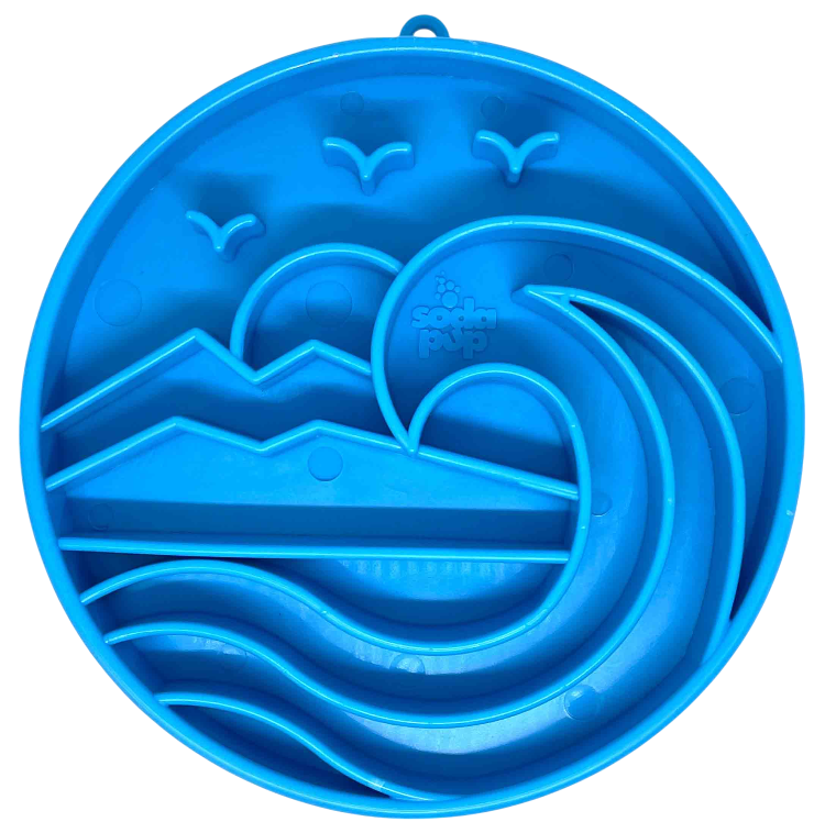 Baja Design eTray - Shallow Slow Feeder Dog Bowl & Lick Mat | USA Made Blue ETRAY SodaPup/True Dogs, LLC
