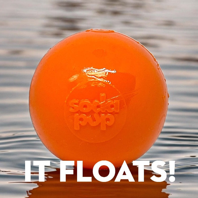 Squeak Ball - Durable Squeaky Dog Toy, Floats, Chew Toy | USA Made Rubber Dog Toys SodaPup/True Dogs, LLC