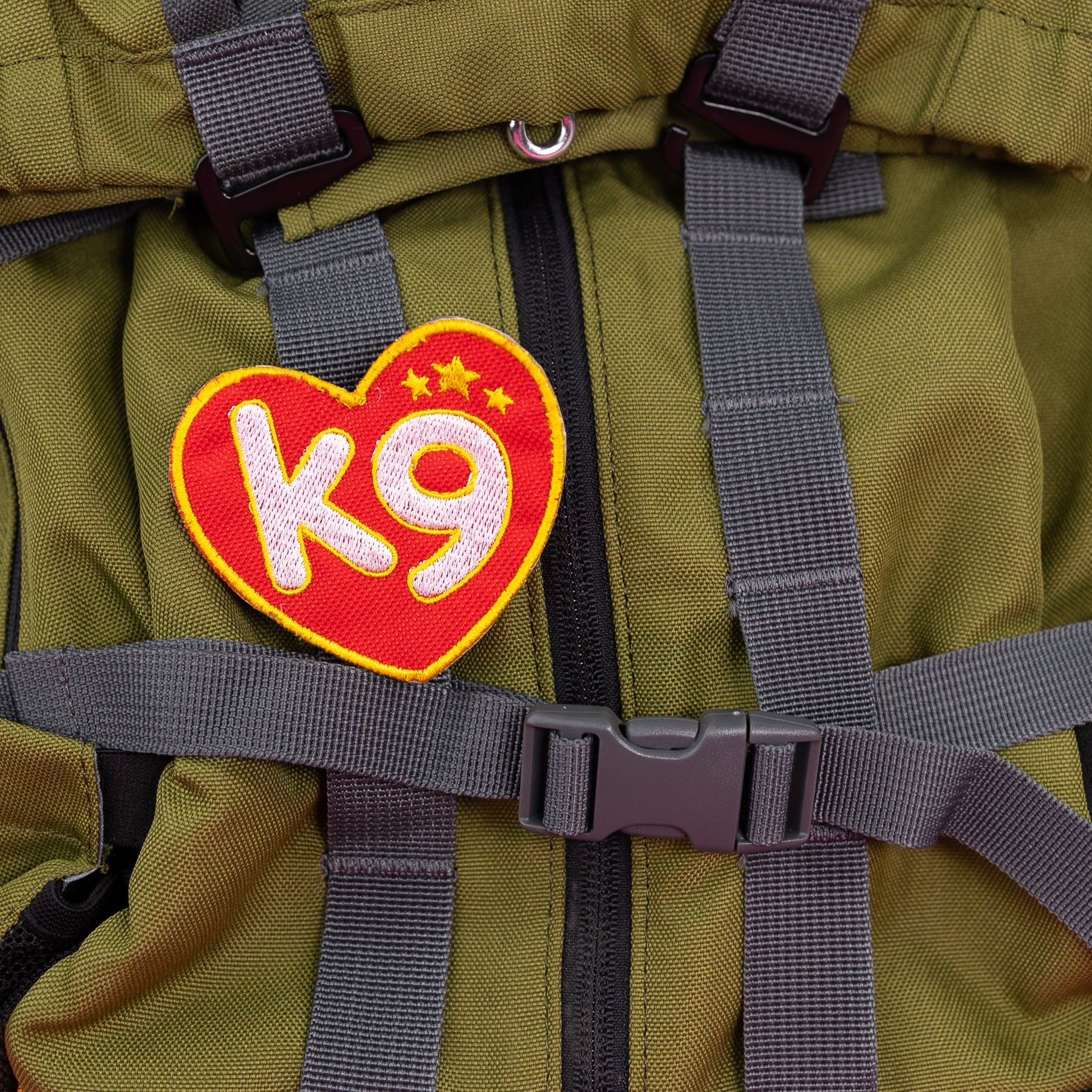 K9 Heart Patch Hook & Loop K9 Sport Sack