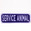 Service Animal 2x6 Patch Iron On Purple & Lavender Patch K9 Sport Sack