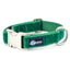 Kelly Green Velvet Essential Dog Collar 1 inch wide Dog Collar 2 Hounds Design