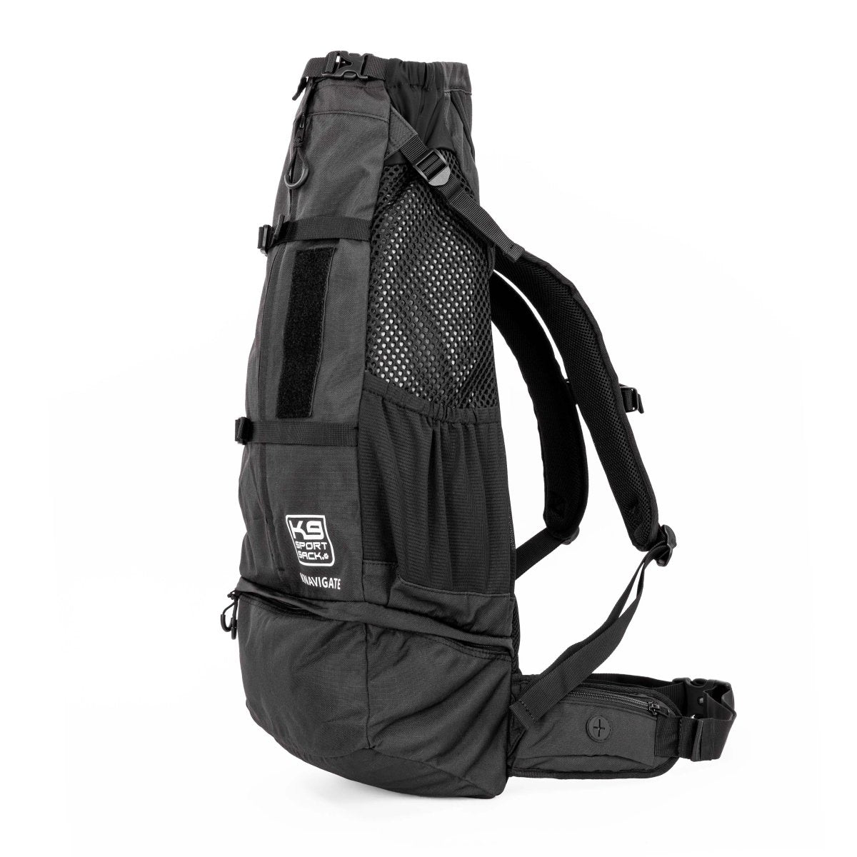 Knavigate | Advanced Dog Carrier with Internal Frame & Hip Belt Midnight Black Carriers K9 Sport Sack