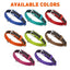 Soft Leather Dual-Color Flat Dog Collar Dog Collar Dogline