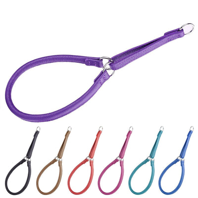 Soft Leather Round Martingale Collar Dog Collars Dogline