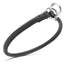 Soft Leather Round Slip Collar Black 1 3" Dog Collars Dogline