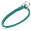 Soft Leather Round Slip Collar Teal 1 3" Dog Collars Dogline