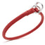 Soft Leather Round Slip Collar Red 1 3" Dog Collars Dogline