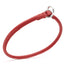 Soft Leather Round Slip Collar Red 3 8" Dog Collars Dogline