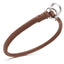 Soft Leather Round Slip Collar Brown 1 3" Dog Collars Dogline