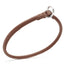 Soft Leather Round Slip Collar Brown 3 8" Dog Collars Dogline