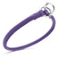 Soft Leather Round Slip Collar Purple 1 3" Dog Collars Dogline