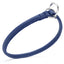 Soft Leather Round Slip Collar Royal Blue 1 4" Dog Collars Dogline