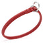 Soft Leather Round Slip Collar Red 1 4" Dog Collars Dogline