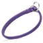 Soft Leather Round Slip Collar Purple 1 4" Dog Collars Dogline