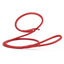 Soft Leather Round Slip Lead for Dogs Red 6' 3 8" Dog Leashes Dogline