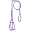 Soft Leather Round Step-In Dog Harness + Round Dog Lead Purple 1 4" Dog Harnesses Dogline