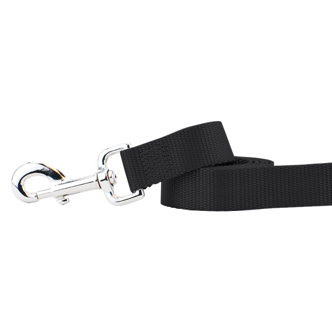 Black Nylon Dog Leash 2 Hounds Design