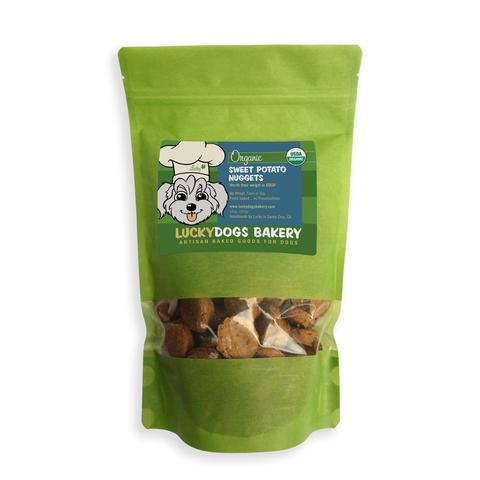 Lucky's Organic Sweet Potato Nuggets 14oz (85 treats) Dog Treats Happy Dog Food