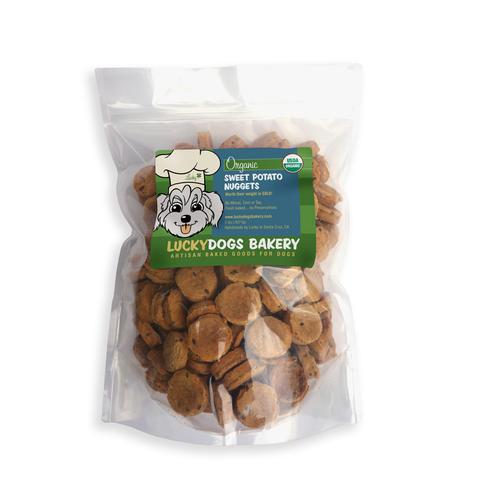Lucky's Organic Sweet Potato Nuggets 2lb (200 treats) Dog Treats Happy Dog Food