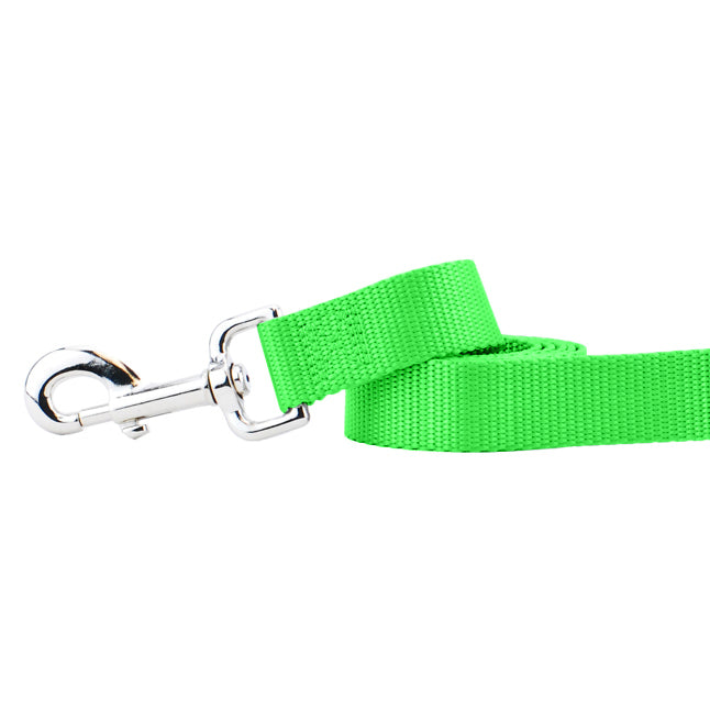 Neon Green Nylon Dog Leash 2 Hounds Design