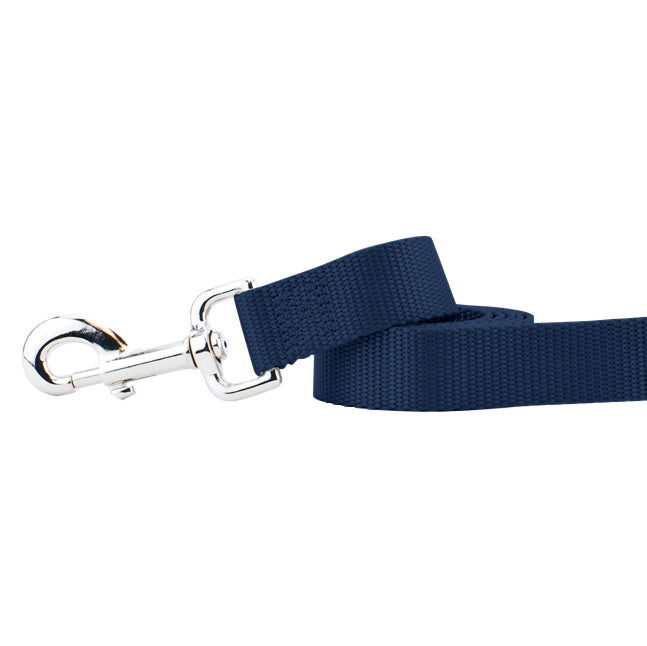 Navy Blue Nylon Dog Leash 2 Hounds Design