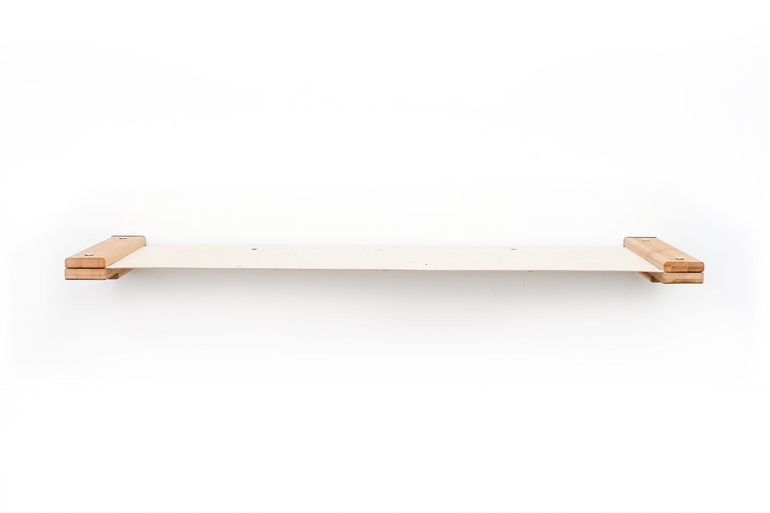 Hanging Cat Bed Hammock Natural Bamboo Natural Canvas 34" Cat Hammock Catastrophic Creations