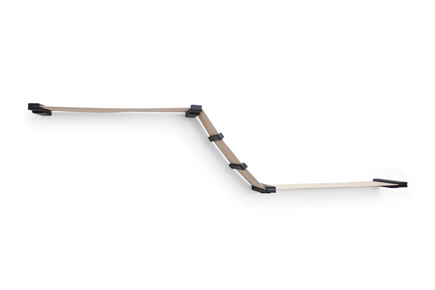 The Raceway - Wall Mounted Cat Hammock Onyx Bamboo Natural Canvas Cat Hammock Catastrophic Creations