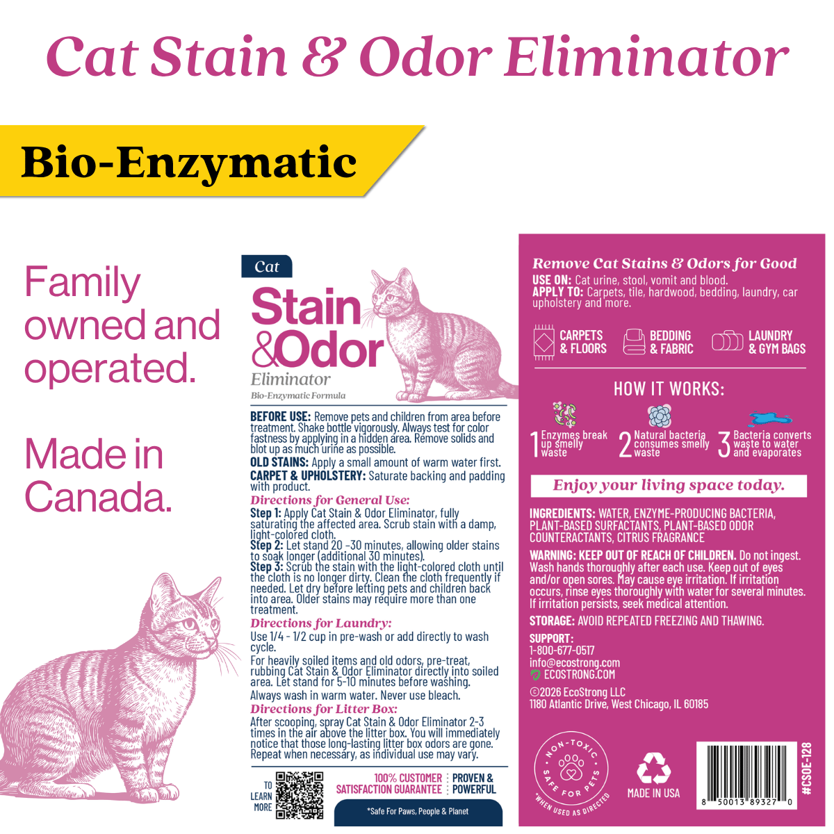 Cat Stain and Odor Eliminator Pet & Animal > Cat Stain & Odor EcoStrong