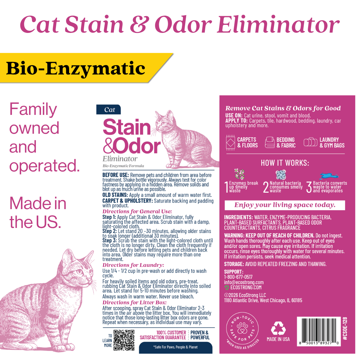 Cat Stain and Odor Eliminator Pet & Animal > Cat Stain & Odor EcoStrong