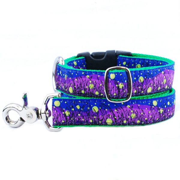 1″ Lightning Bugs Essential Martingale Dog Collar Martingale Dog Collar 2 Hounds Design