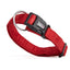 Comfort Microfiber Flat Dog Collar Red Dog Collar Dogline