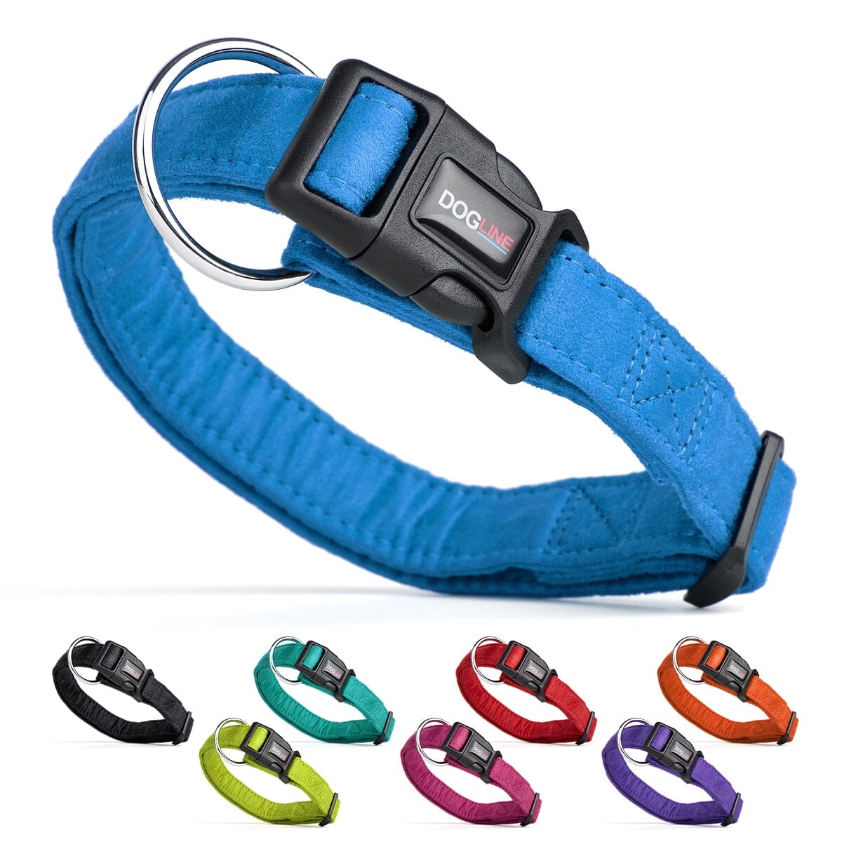 Comfort Microfiber Flat Dog Collar Dog Collar Dogline