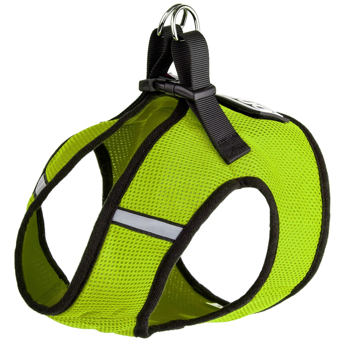 Boston Mesh Dog Harness + Built-in Hook & Loop Fastener Lime Green Dog Harnesses Dogline