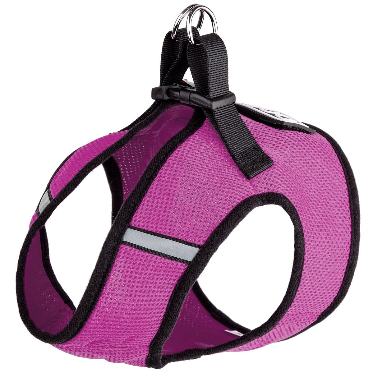 Boston Mesh Dog Harness + Built-in Hook & Loop Fastener Hot Pink Dog Harnesses Dogline