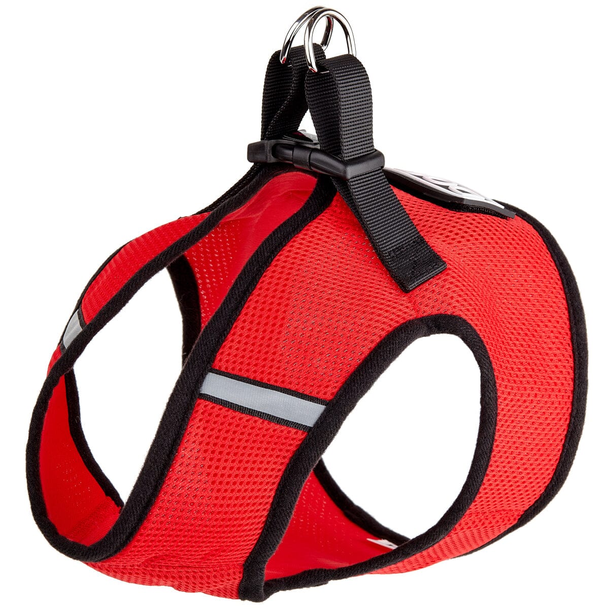 Boston Mesh Dog Harness + Built-in Hook & Loop Fastener Red Dog Harnesses Dogline