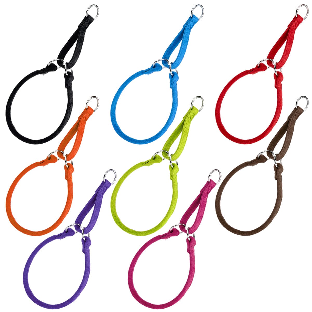 Comfort Microfiber Round Martingale Collar Martingale Dog Collar Dogline