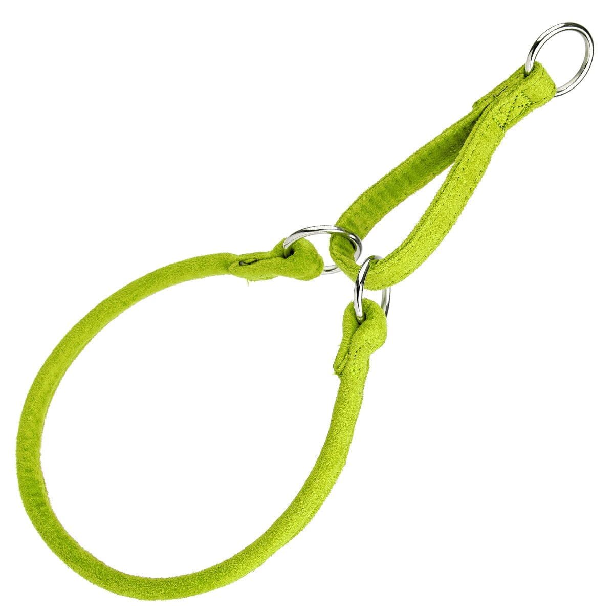 Comfort Microfiber Round Martingale Collar Lime Green Martingale Dog Collar Dogline