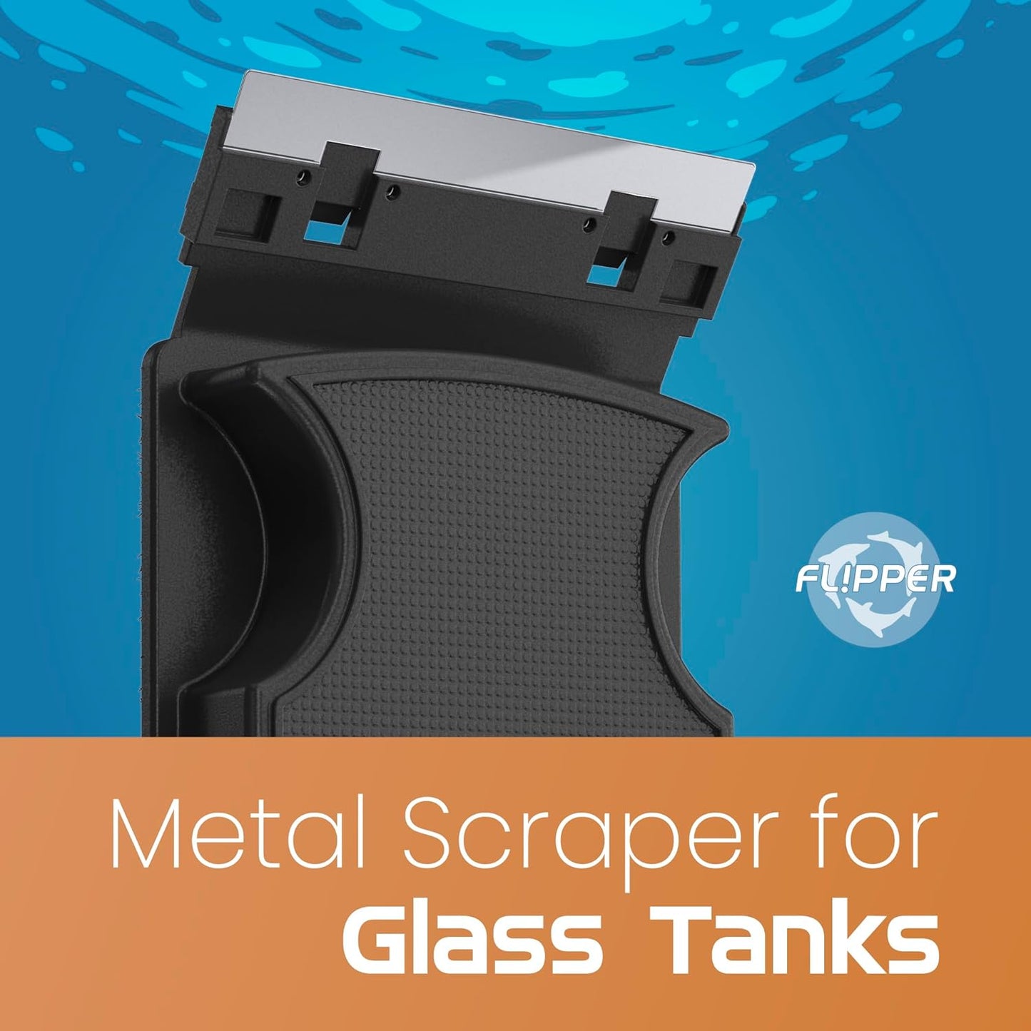 Flipper MAX Stainless Steel Replacement Blades 2 Pack Replacement Blades Flipper Aquarium Products