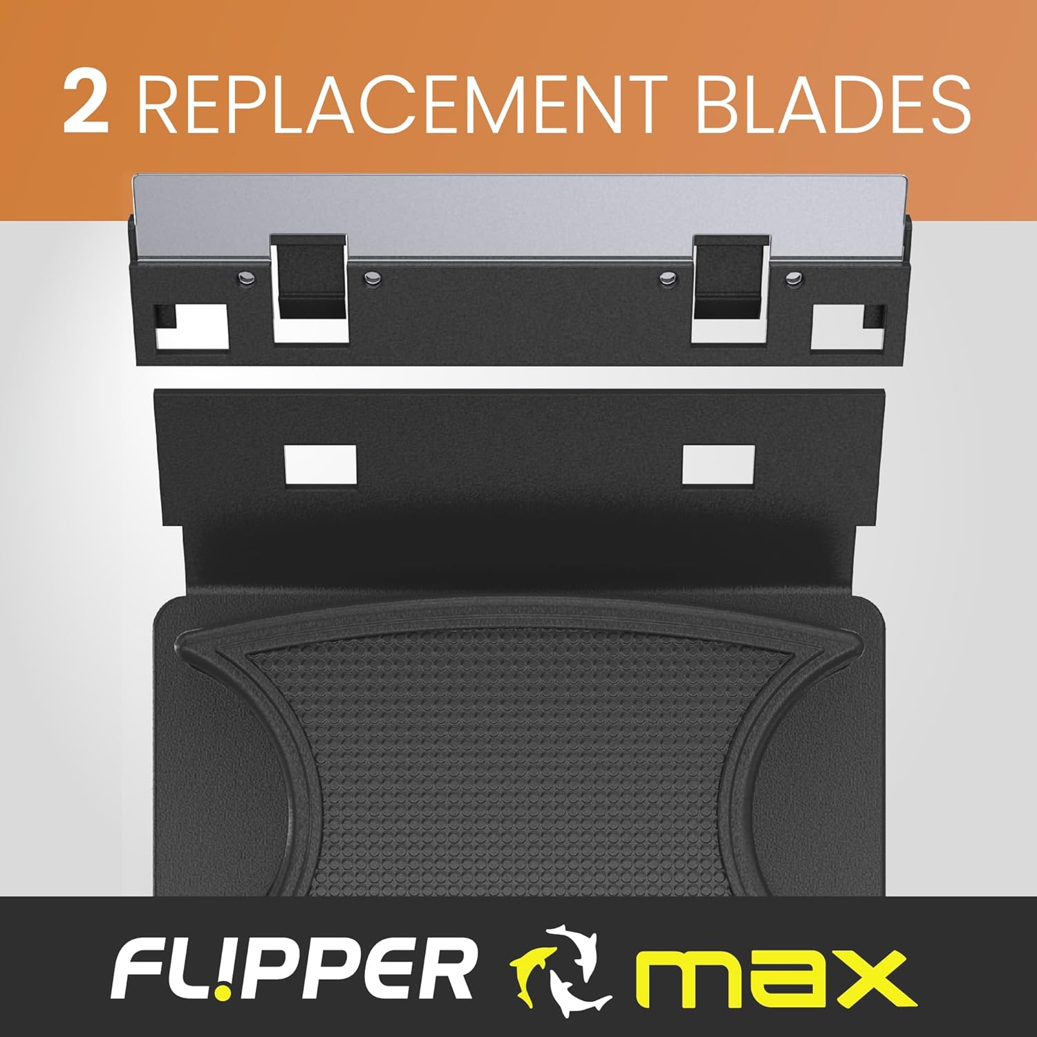 Flipper MAX Stainless Steel Replacement Blades 2 Pack Replacement Blades Flipper Aquarium Products