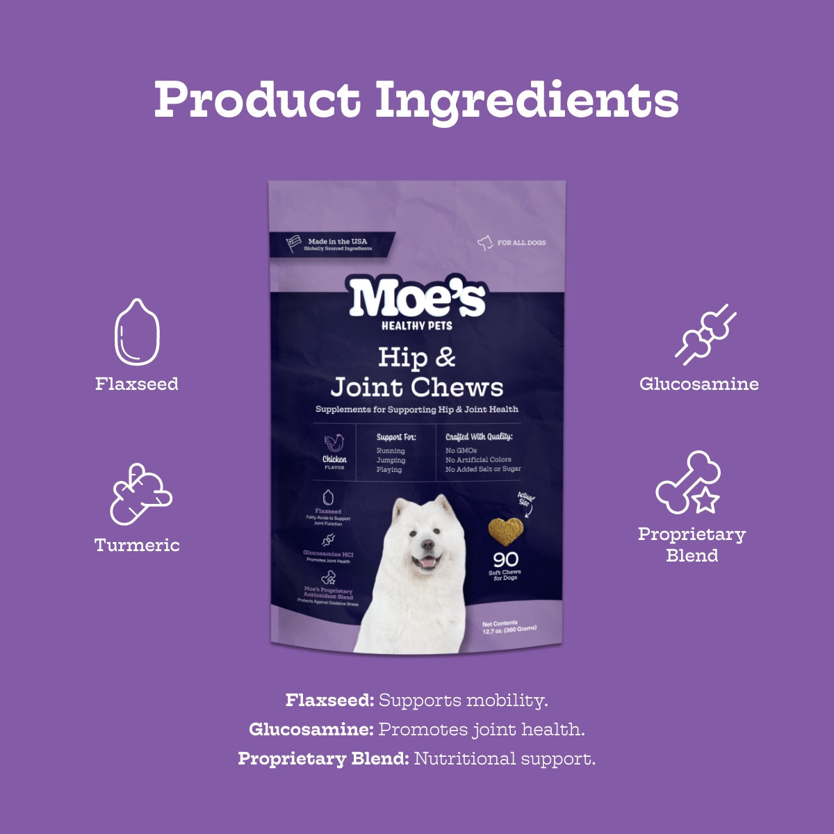 Hip & Joint Chews Moe's Healthy Pets