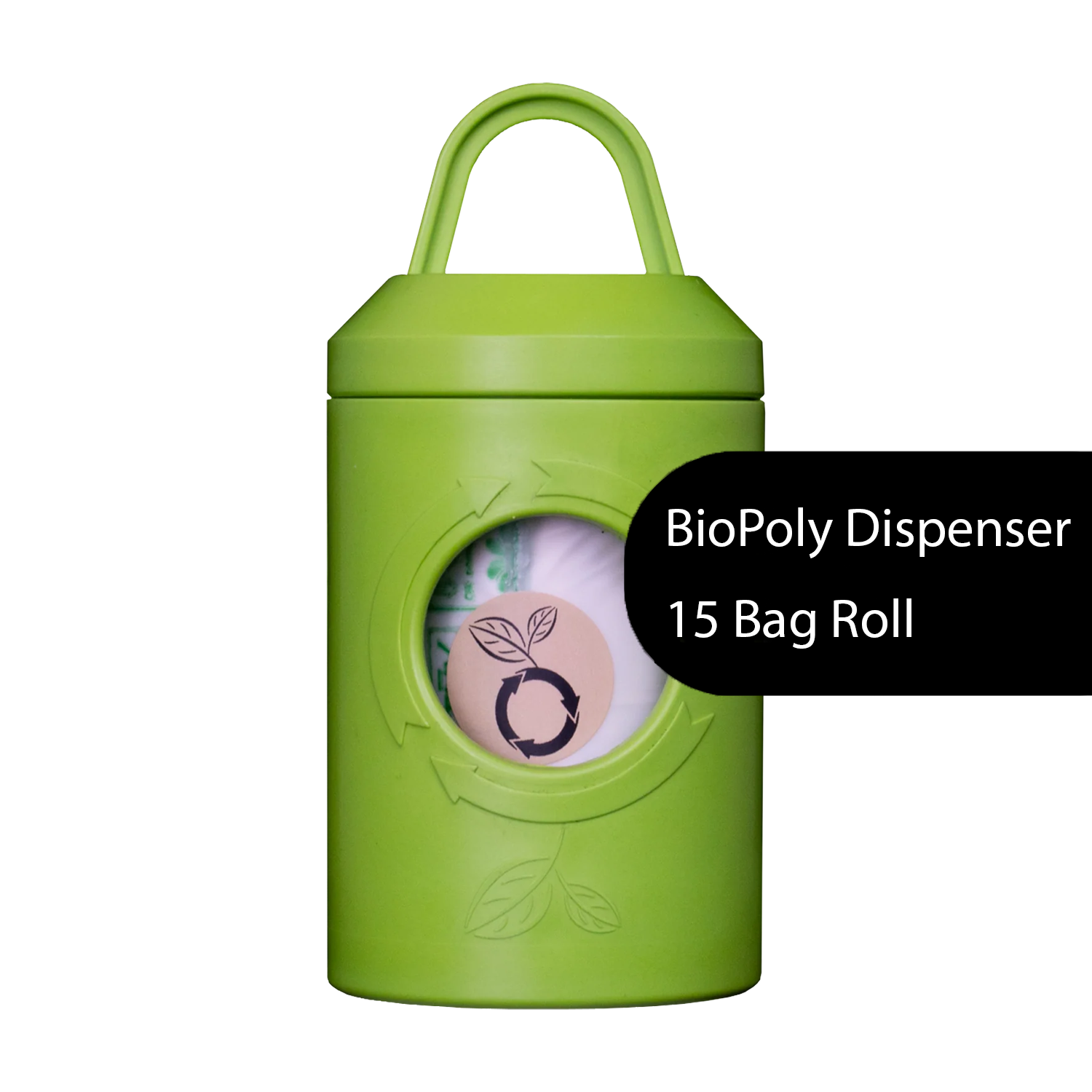 beyondGREEN Dog Poop Bag Leash Dispenser – Clip-On Holder Fits Standard Rolls – Durable & Portable Biopoly Dispenser Poop Bag Dispenser beyondGREEN biotech™