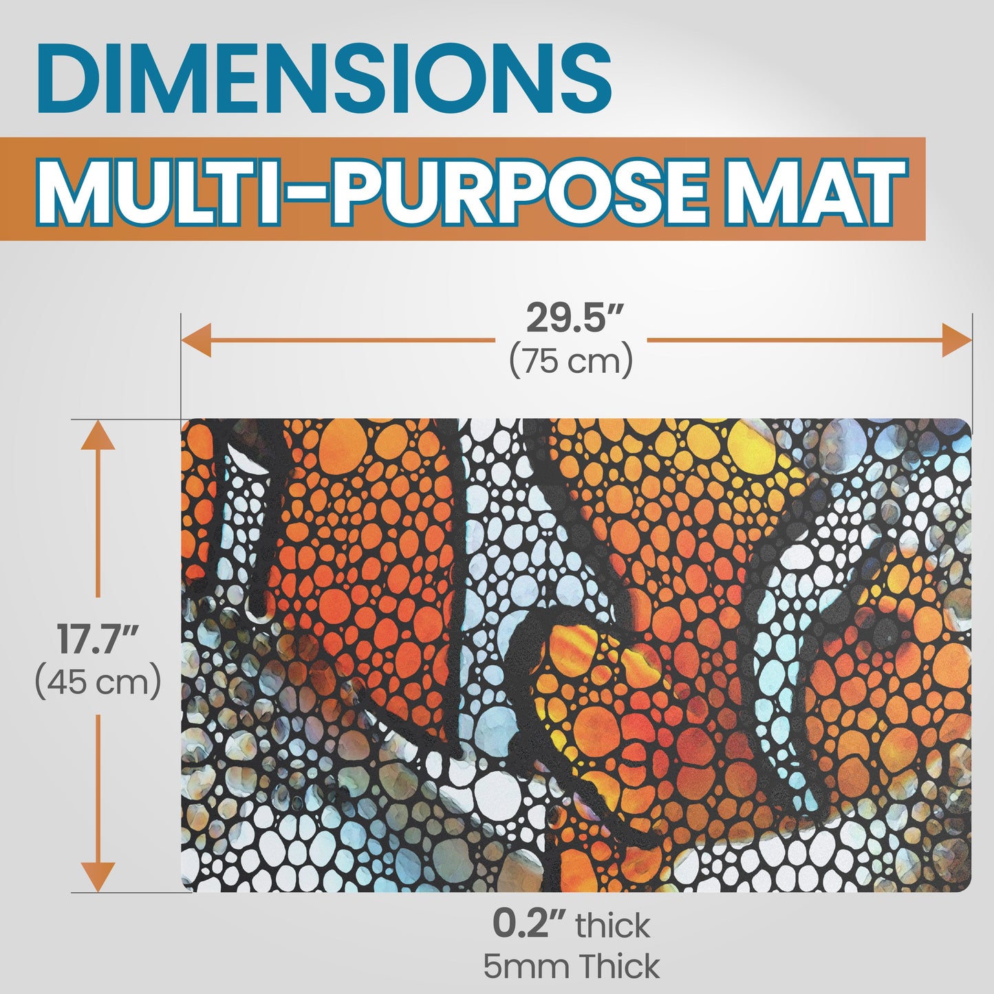 Flipper Aquarium Mat with Clownfish Artwork Flipper Aquarium Products