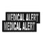 Removable Reflective Patches (Set of 2) "MEDICAL ALERT" Dog Patches Dogline