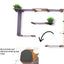 The Gardens - Modern Cat Tree with Plants Cat Condo Catastrophic Creations